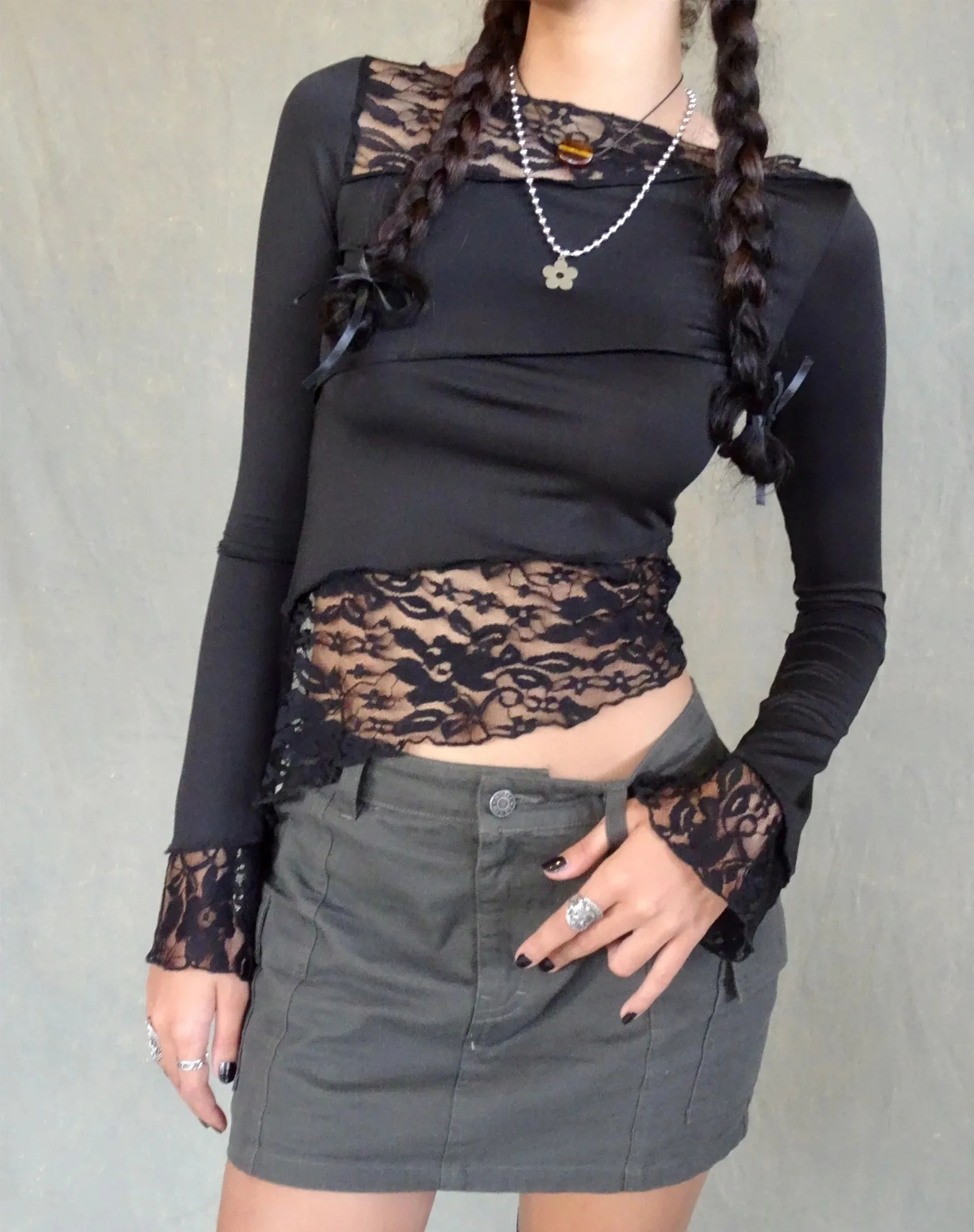 Sophia Stylish Lacework Top - Image 16