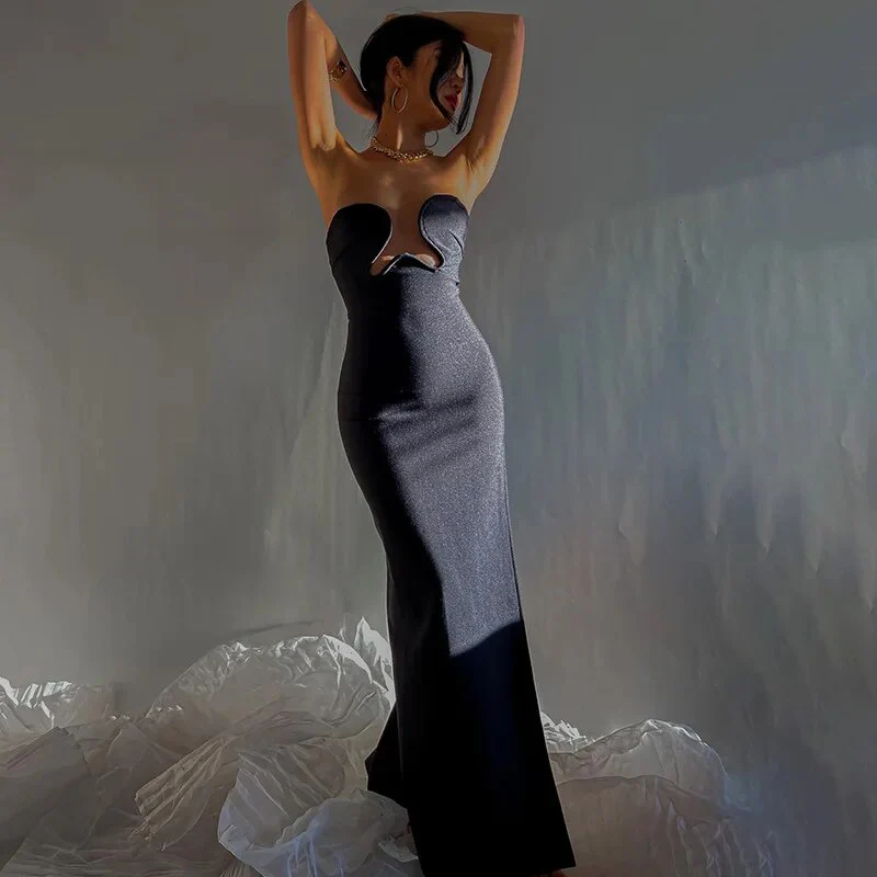 Sophisticated Cut-Out Glamour Dress - Image 3