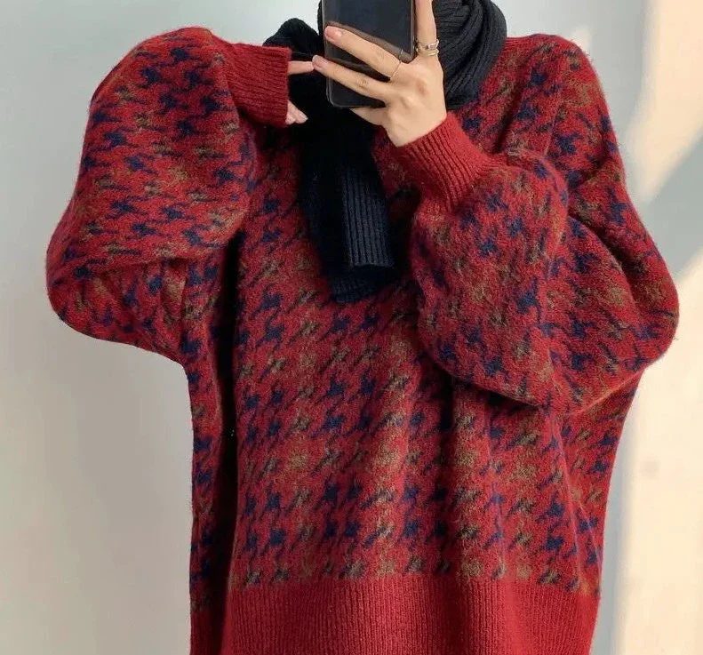 Star Gazer Chic Lantern Knitted Pullover - Image 5