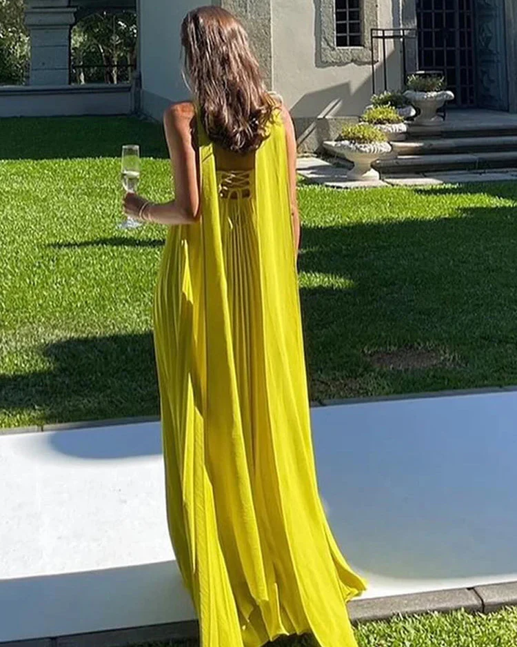 Starting Fresh Strapless Ribbon Maxi Dress - Image 3
