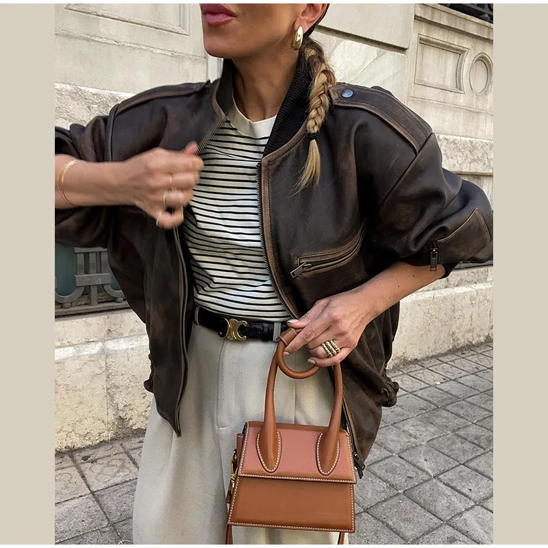 Isabella Leather Jacket - Image 8