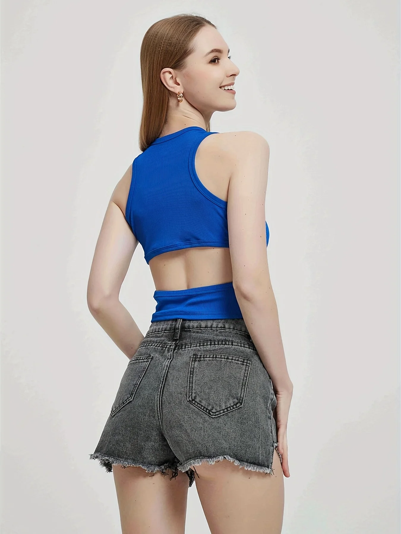 Sunburst Pop Crop Tank Top - Image 9