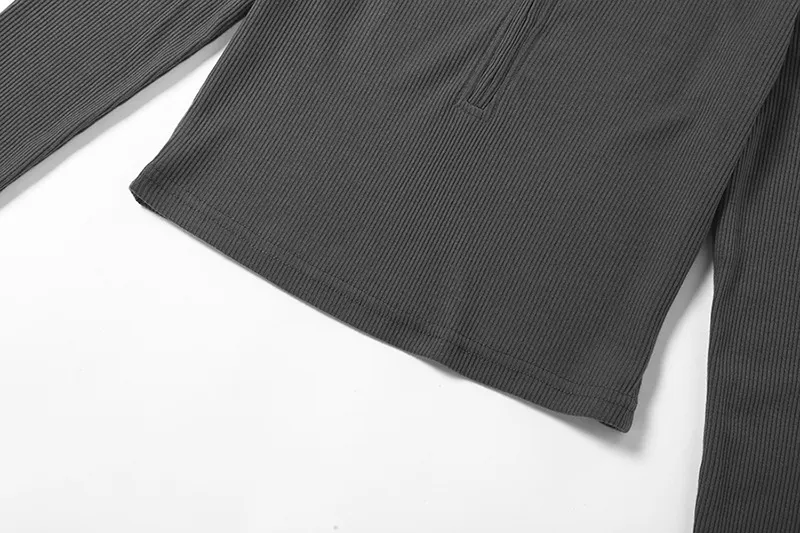 Sylvia's Sleek Turtleneck Crop Top - Image 12