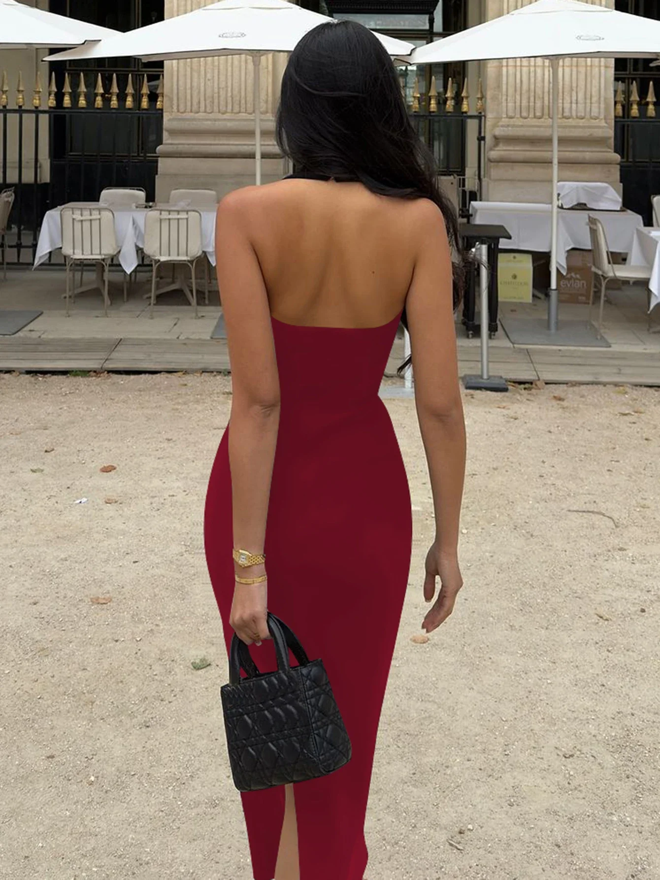 Tahiti Halter Neck Bodycon Maxi Dress - Image 10