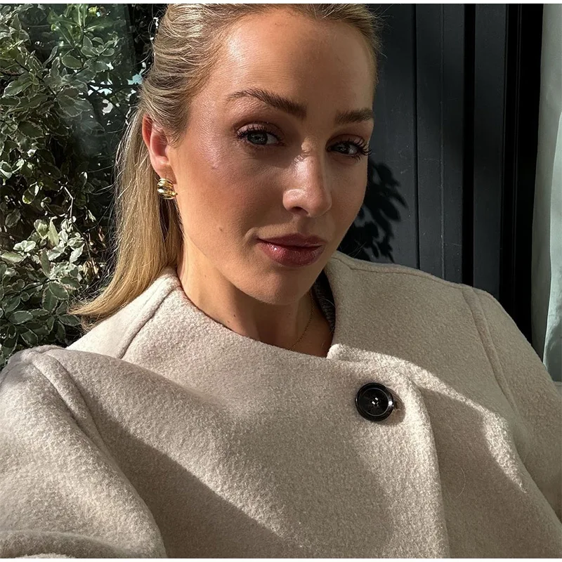 Tara O Neck Woolen Coat - Image 10