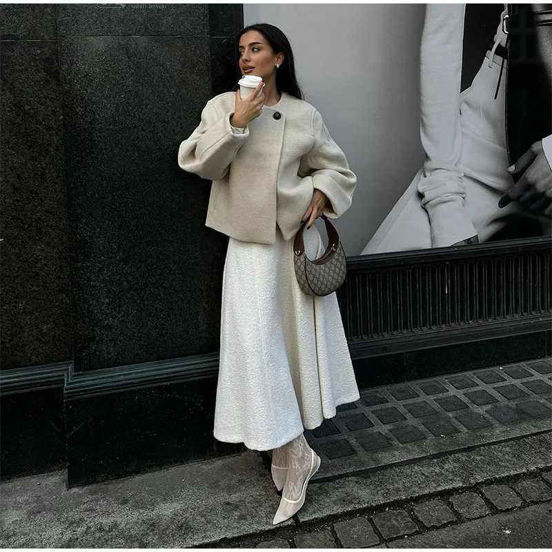 Tara O Neck Woolen Coat - Image 7