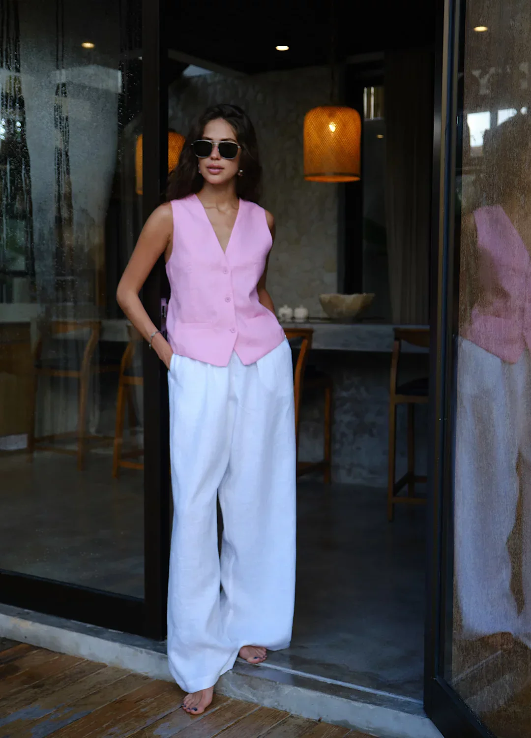 Tate Laidback Cotton Linen Pants - Image 4