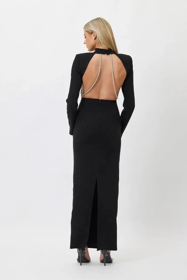 Temptation Twirl Chain-Split Dress - Image 13
