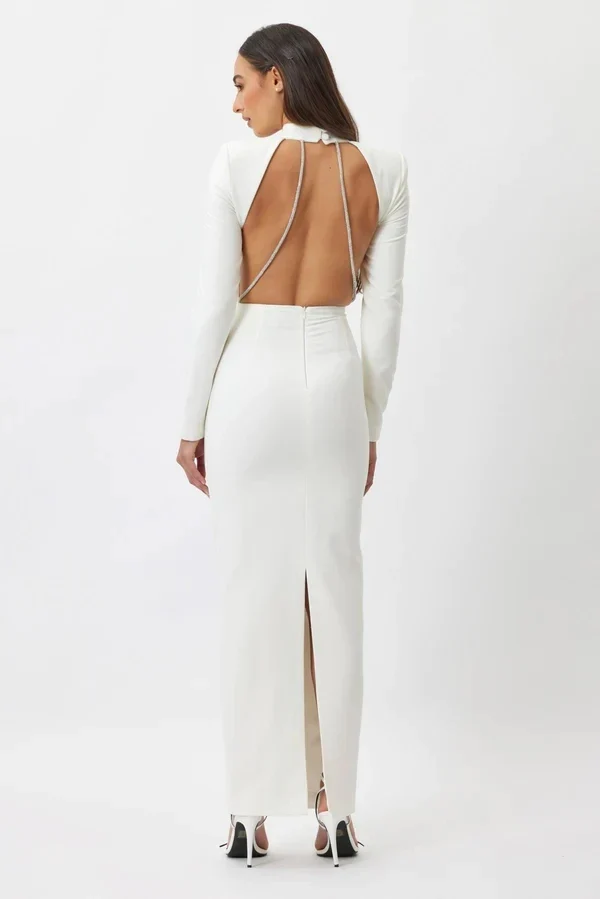 Temptation Twirl Chain-Split Dress - Image 4