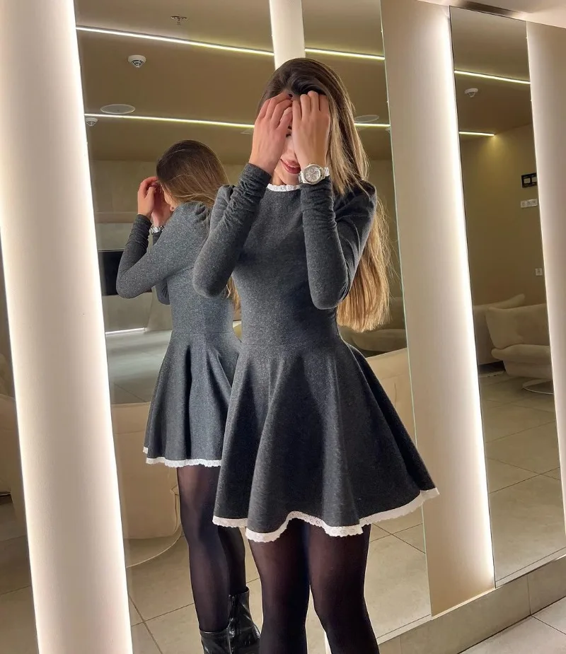 Tianna Bubbly Lace Mini Dress - Image 13