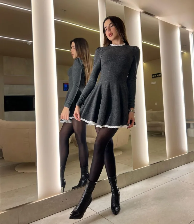 Tianna Bubbly Lace Mini Dress - Image 14