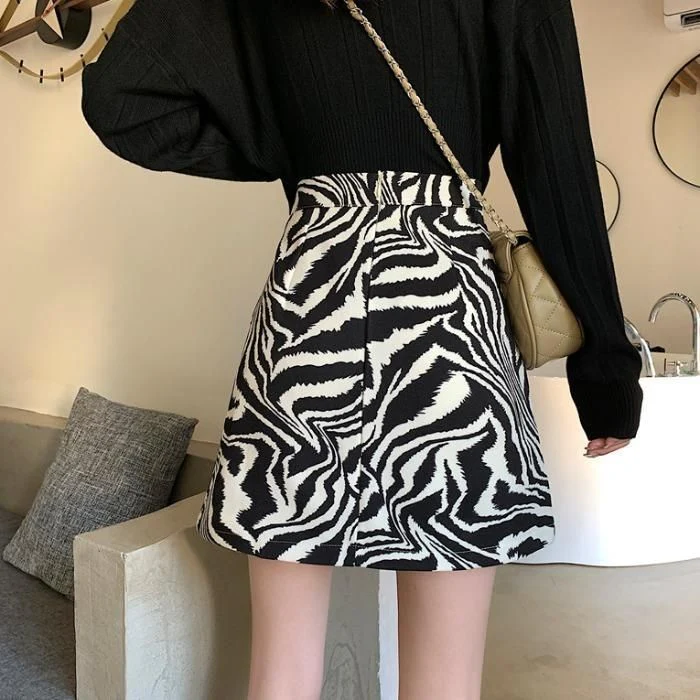 Tiny Temptations Zebra Print Mini Skirt - Image 8