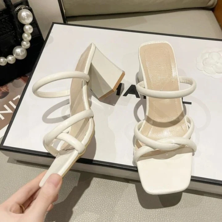 Trina Square Toe Heels - Image 6