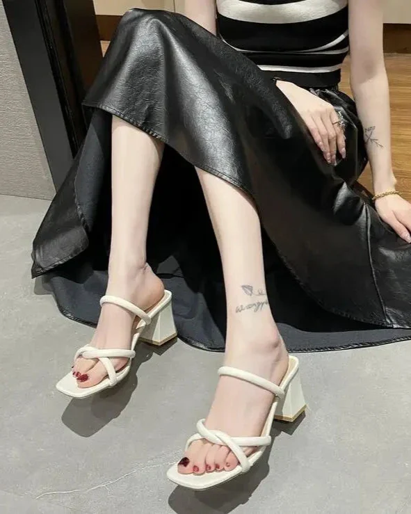 Trina Square Toe Heels - Image 9