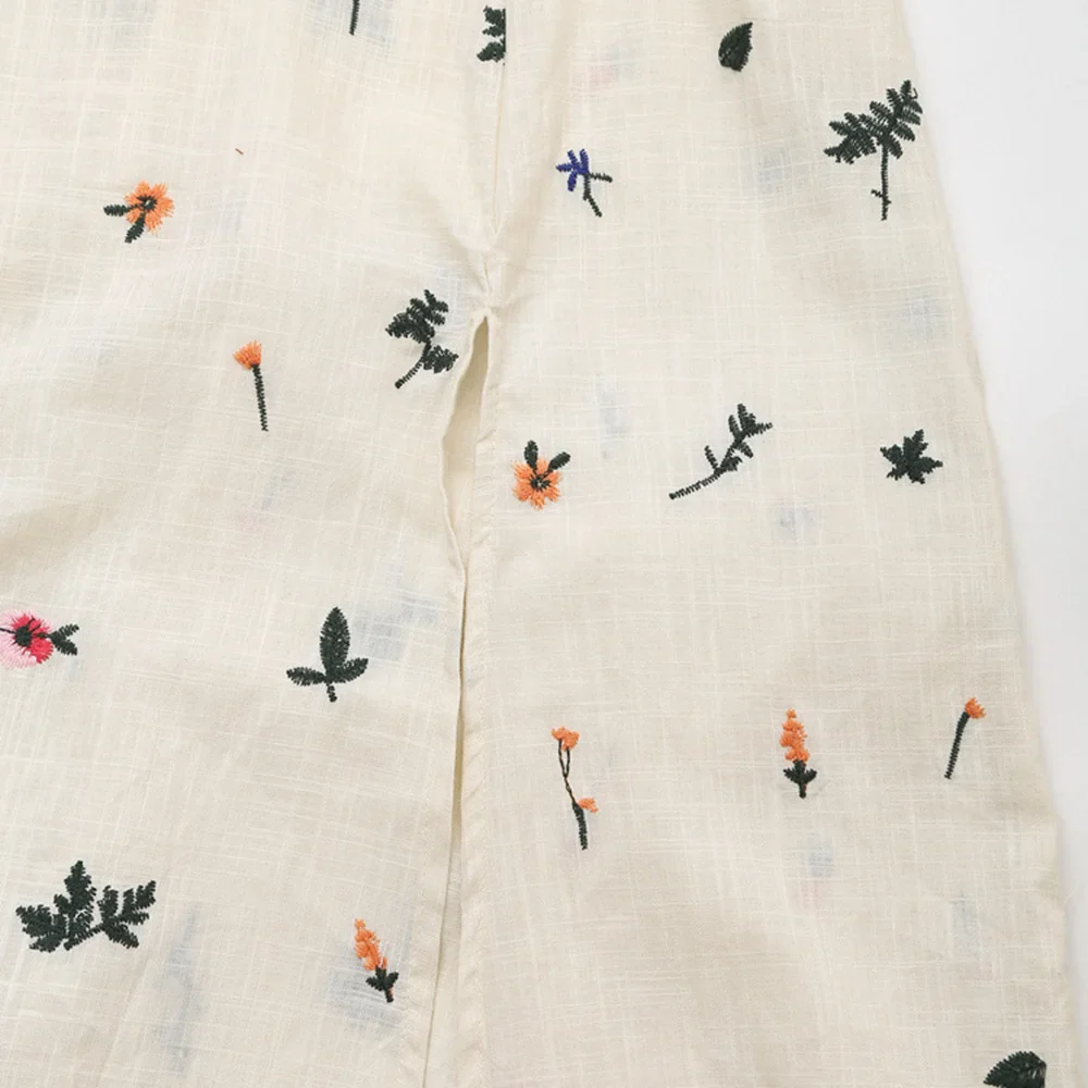 Tropical Backless Embroidered Dress - Image 7