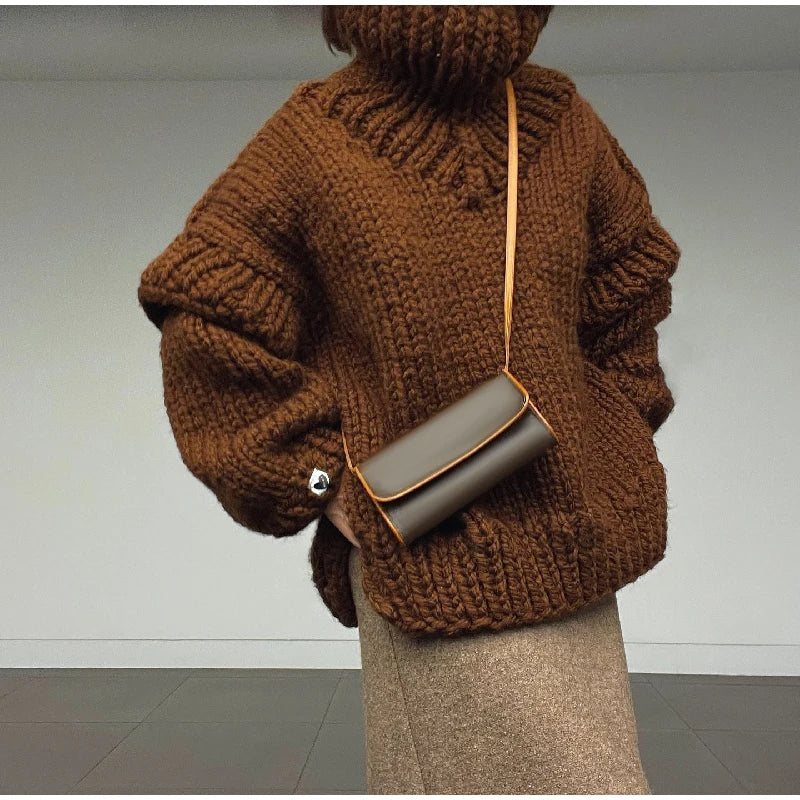 Tune It Turtleneck Knitted Pullover - Image 13