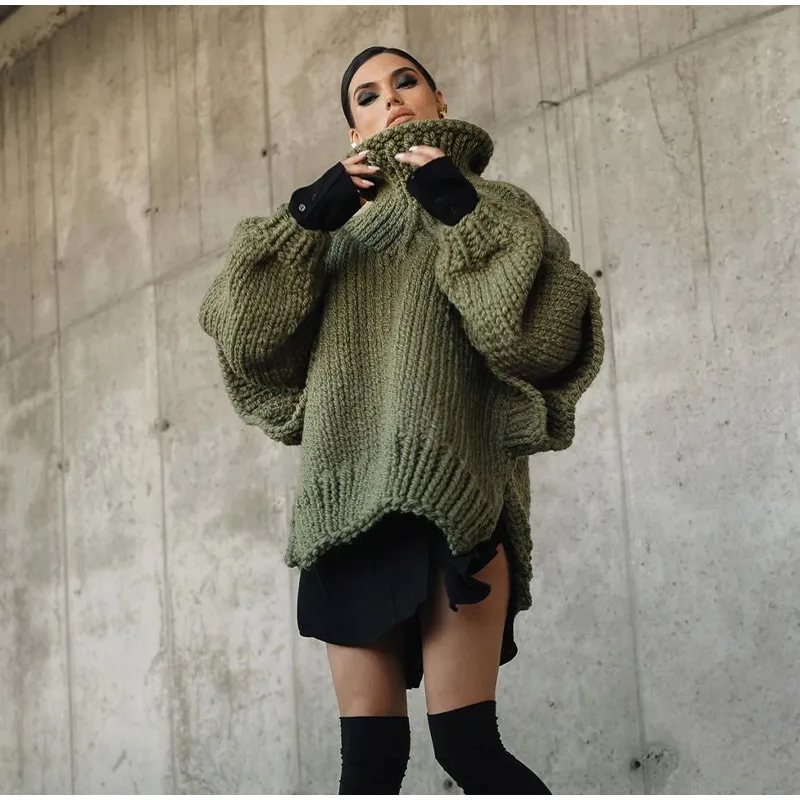 Tune It Turtleneck Knitted Pullover - Image 14