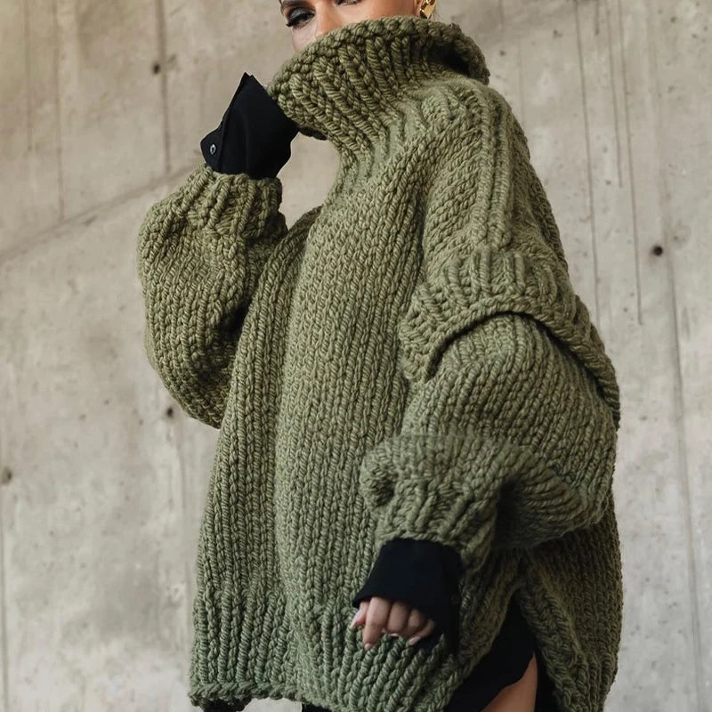Tune It Turtleneck Knitted Pullover - Image 15
