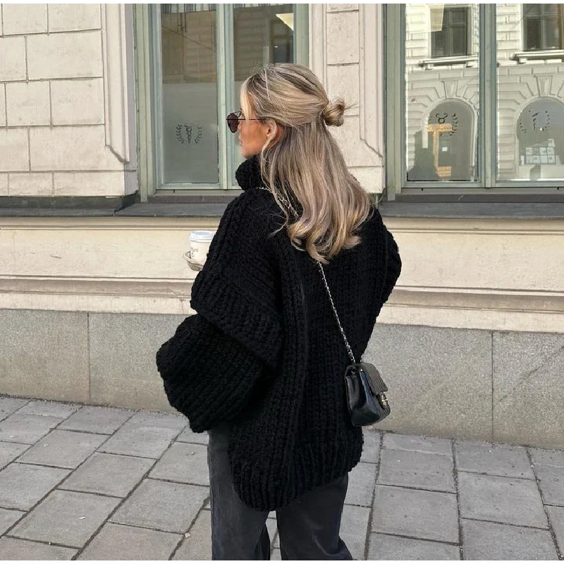 Tune It Turtleneck Knitted Pullover - Image 8