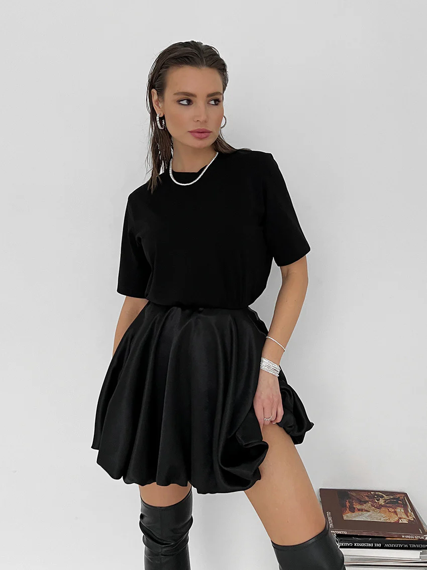 Twirl Tales Pleated A Line Mini Skirt - Image 6