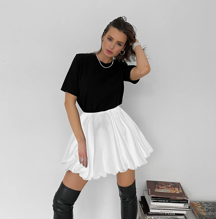 Twirl Tales Pleated A Line Mini Skirt - Image 8