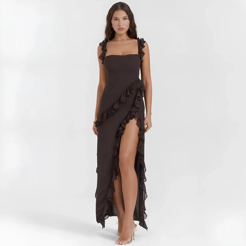 Twirly Twisted Ruffle Dress - Image 9