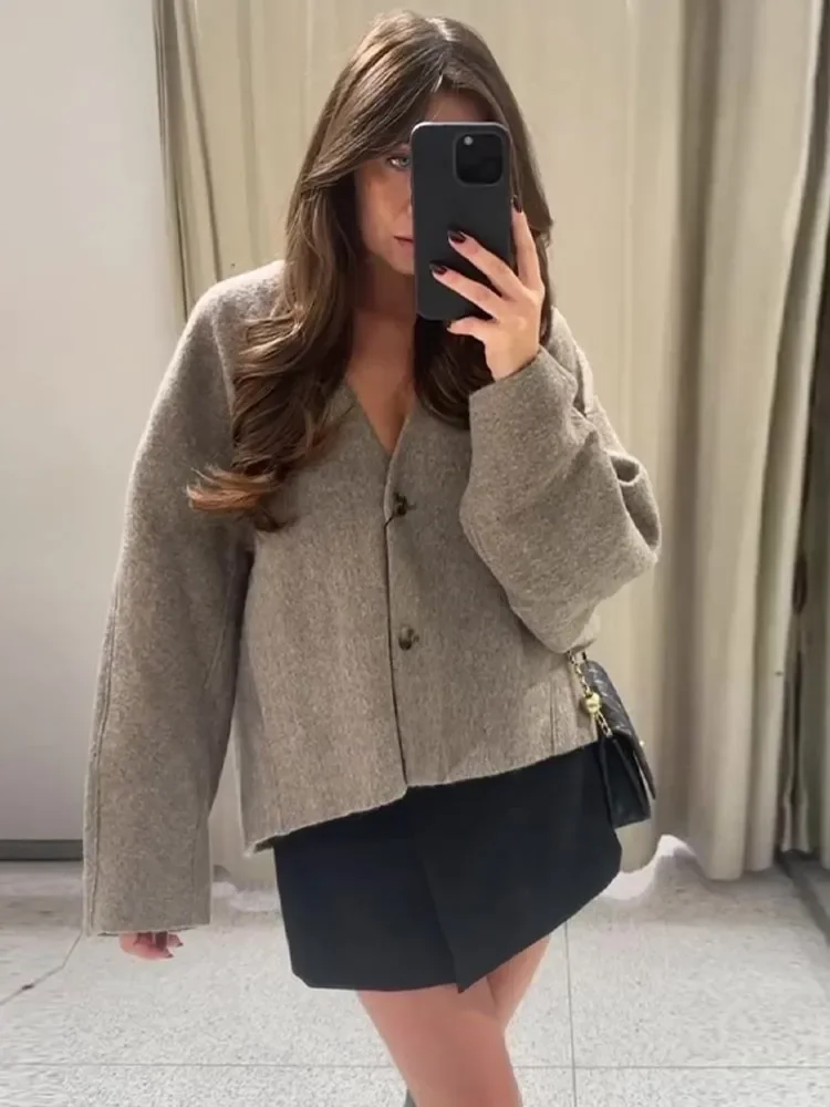 Una Straight Cut Wool Jacket - Image 3