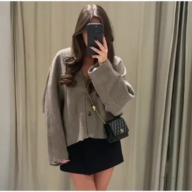 Una Straight Cut Wool Jacket - Image 9