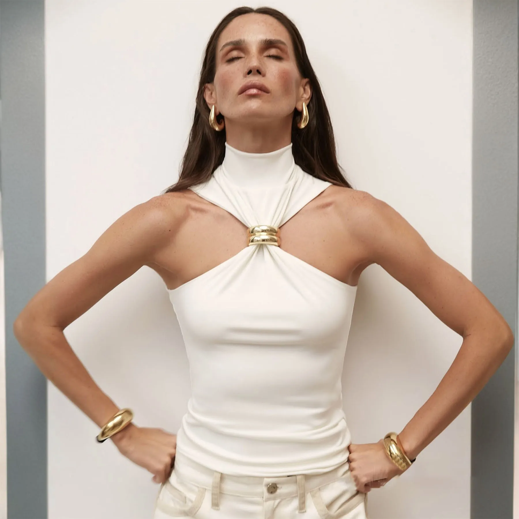 Unbothered Metal Ring Top