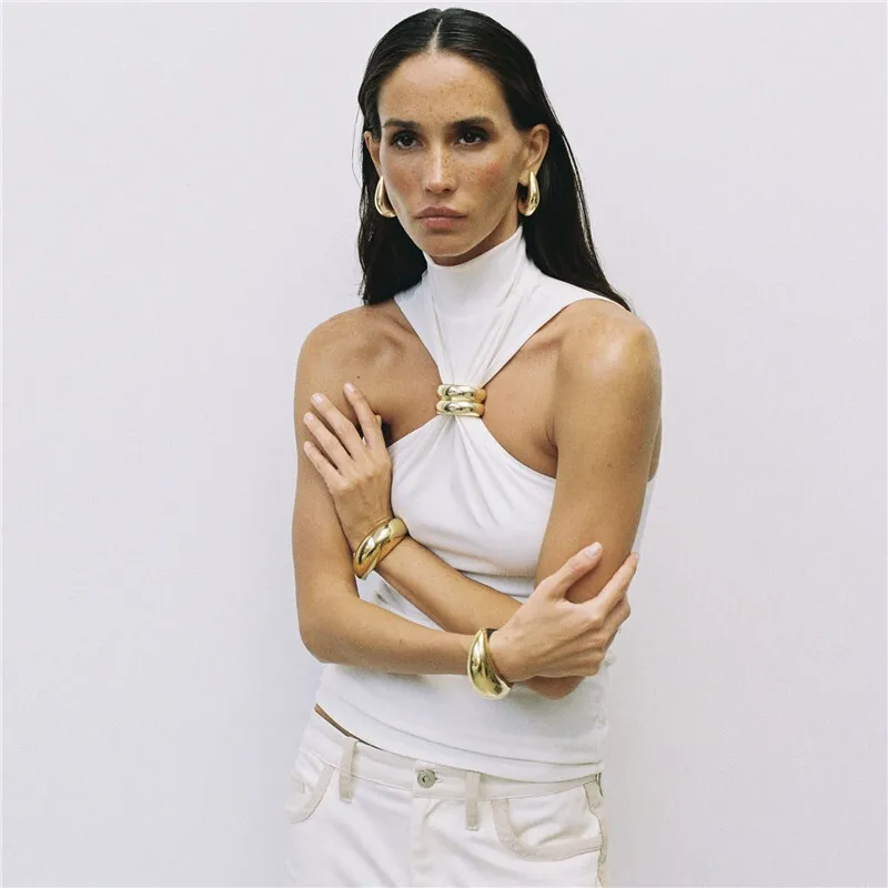 Unbothered Metal Ring Top - Image 2
