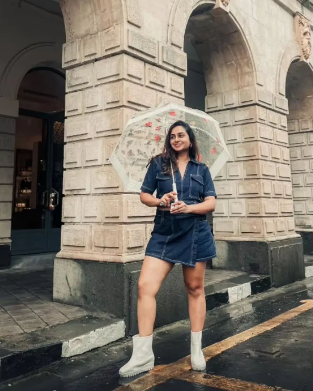 Uncommon Cropped Shirt Denim Set - Image 19