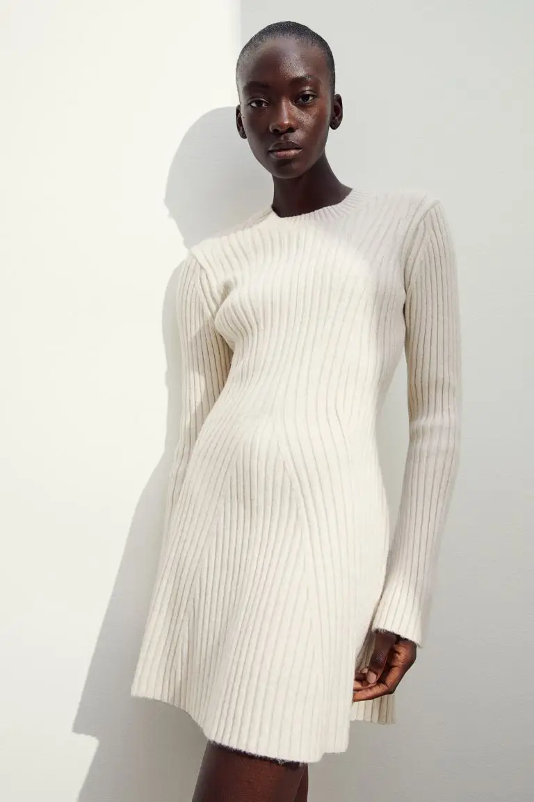 Urban Muse Ribbed Chic Ensemble Dress - Image 7