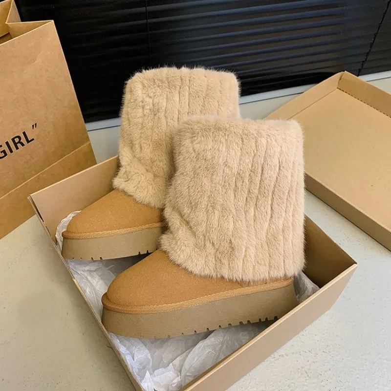 Valerie Warm Furry Boots - Image 4