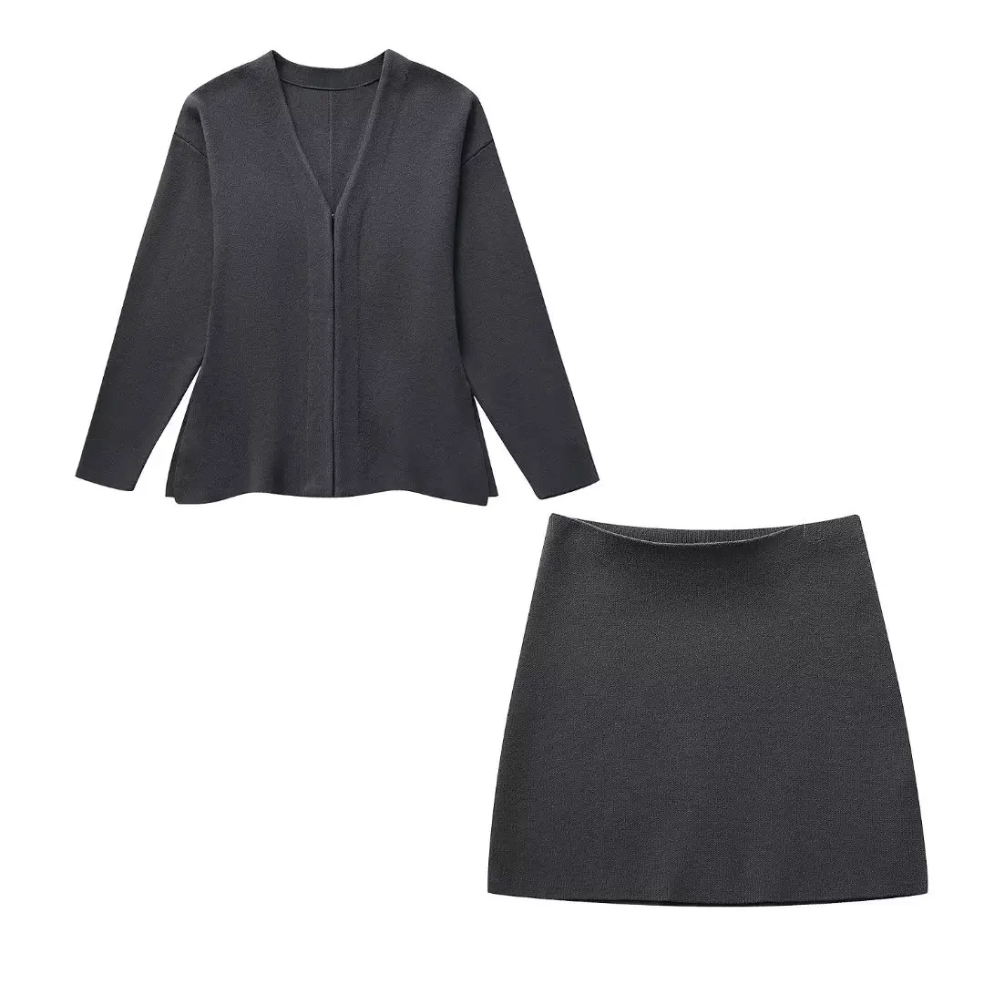 Warm Day Out Knitted Mini Skirt Set - Image 7