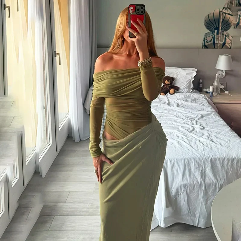 Watch Me Go Mesh Maxi Dress - Image 10