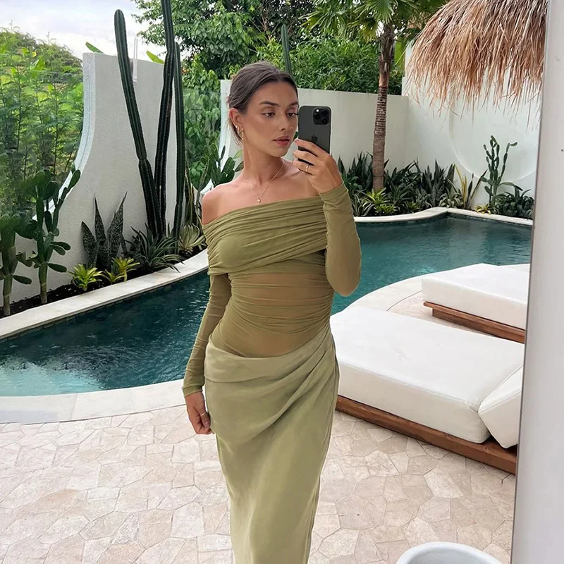 Watch Me Go Mesh Maxi Dress - Image 11