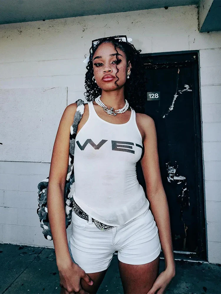 'Wet' U Neck Tank Top - Image 3