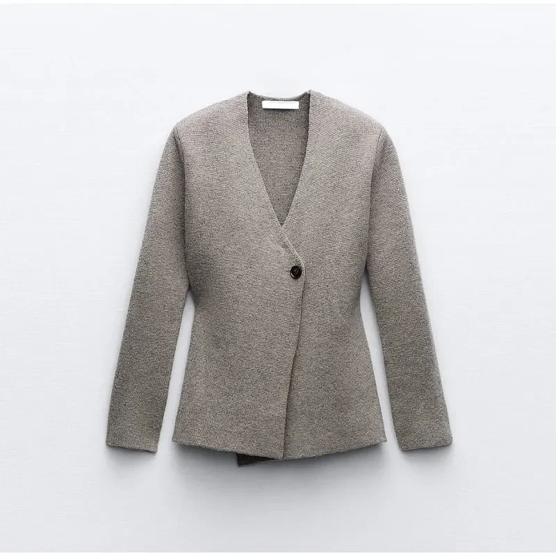 Winter Warmth V-Neck Chic Cardigan Coat - Image 5