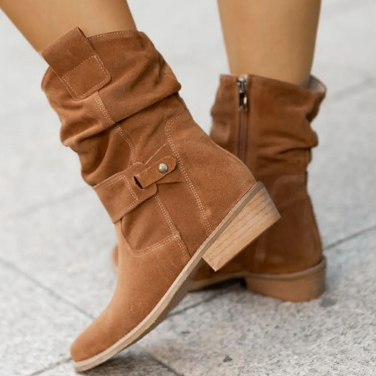 Xavia Suede Ankle Boots - Image 5