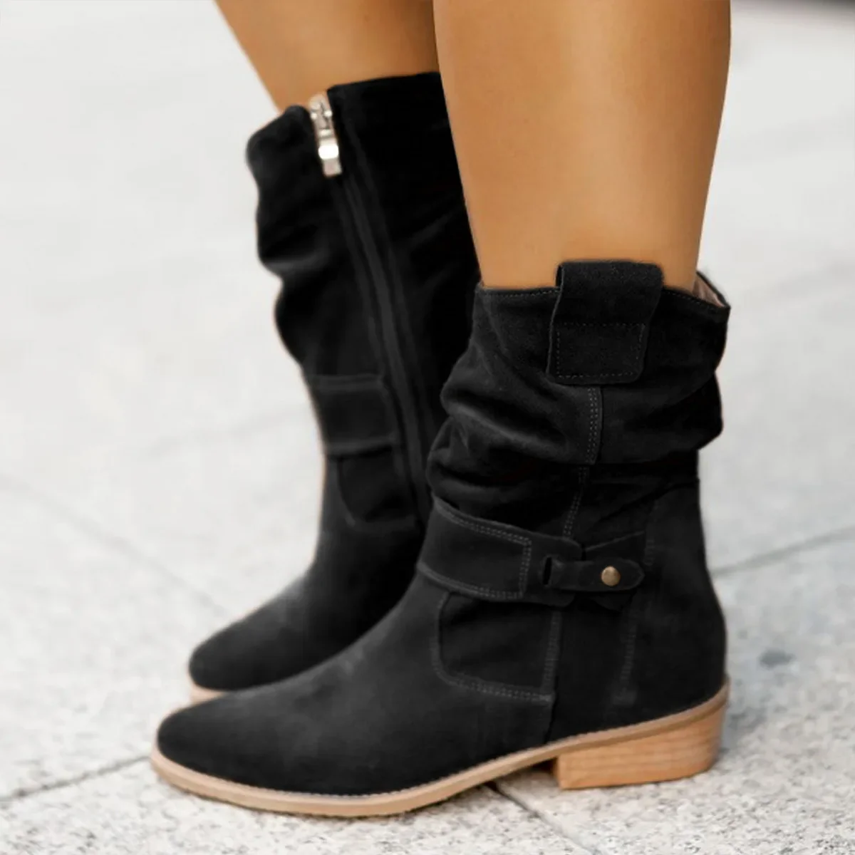 Xavia Suede Ankle Boots - Image 7