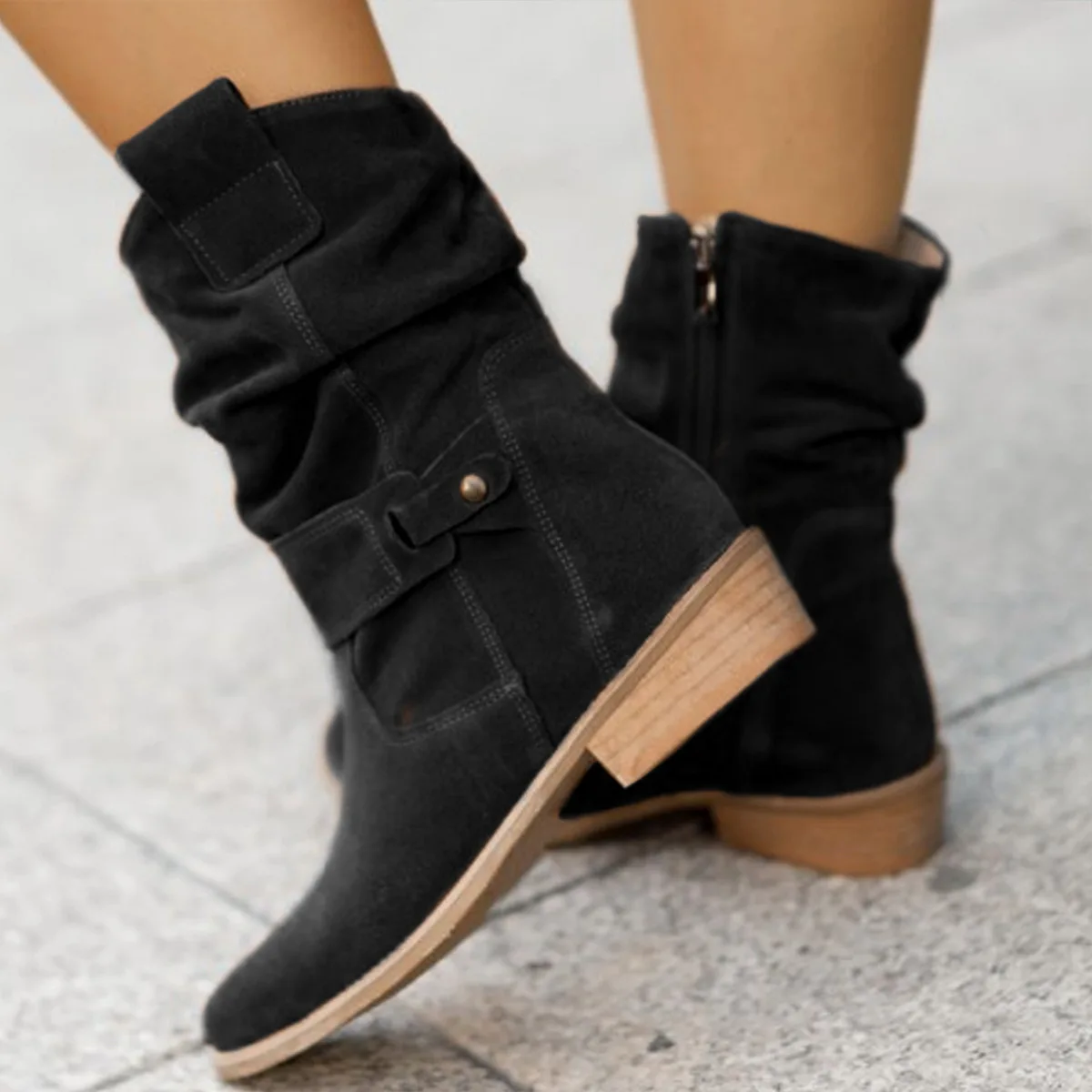 Xavia Suede Ankle Boots - Image 8