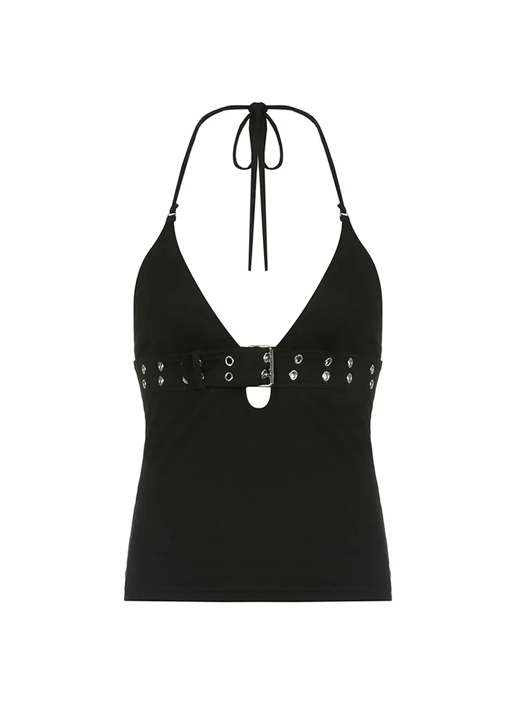 Yara Eyelet Lace-Up Crop Top - Image 5