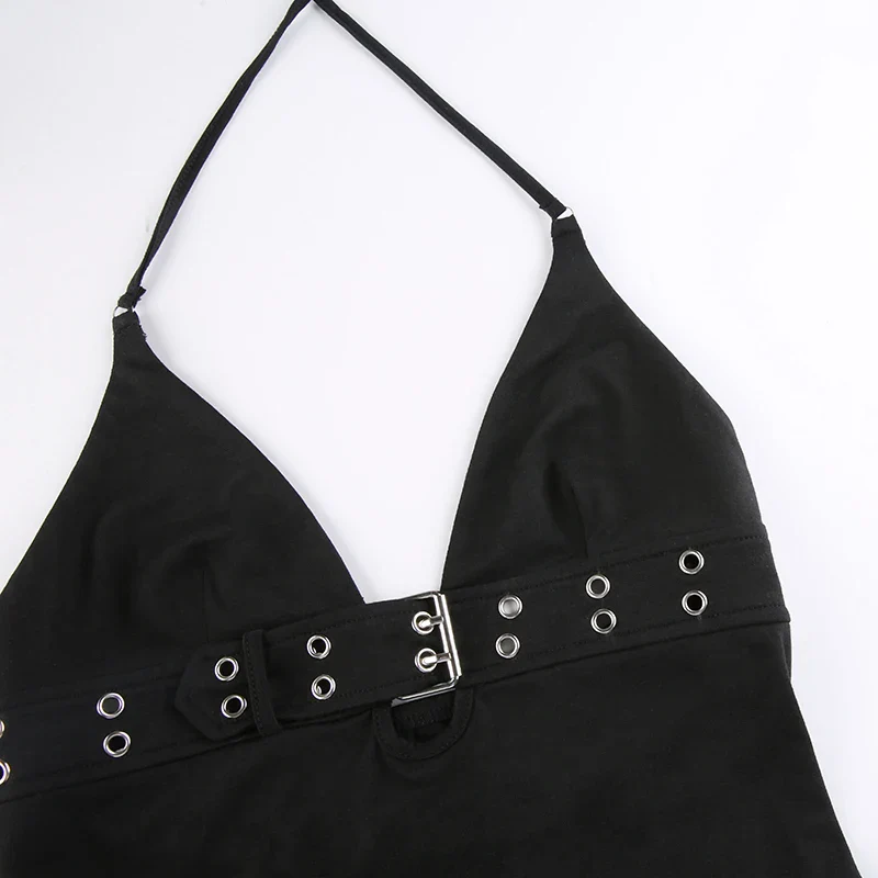 Yara Eyelet Lace-Up Crop Top - Image 6