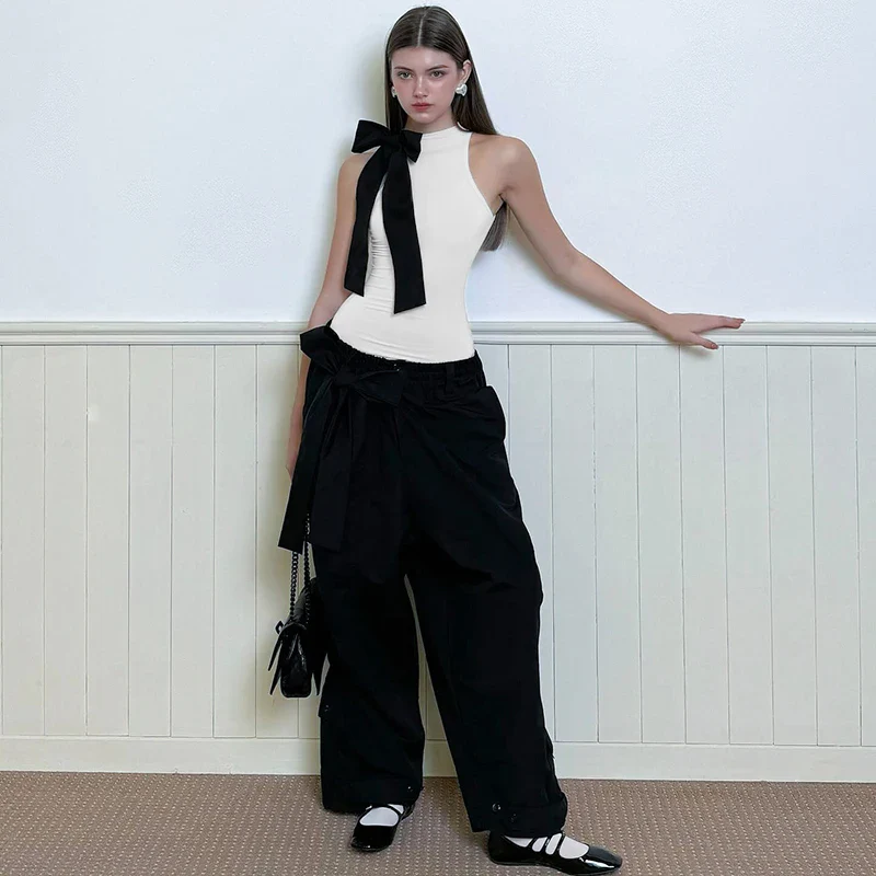 Yin-Yang Bow Sleeveless Bodysuit - Image 10