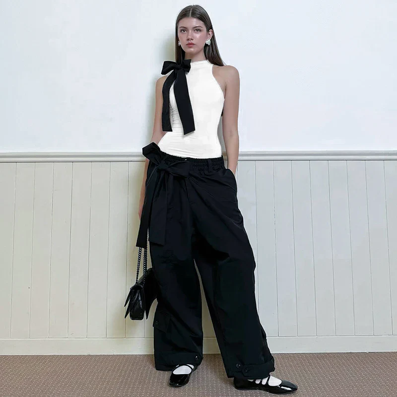 Yin-Yang Bow Sleeveless Bodysuit - Image 9