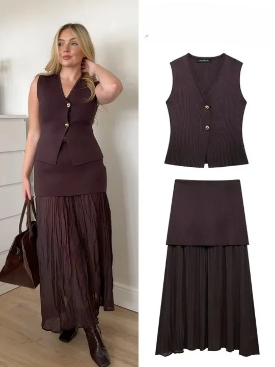 Your Business V Neck Vest Set - Image 5