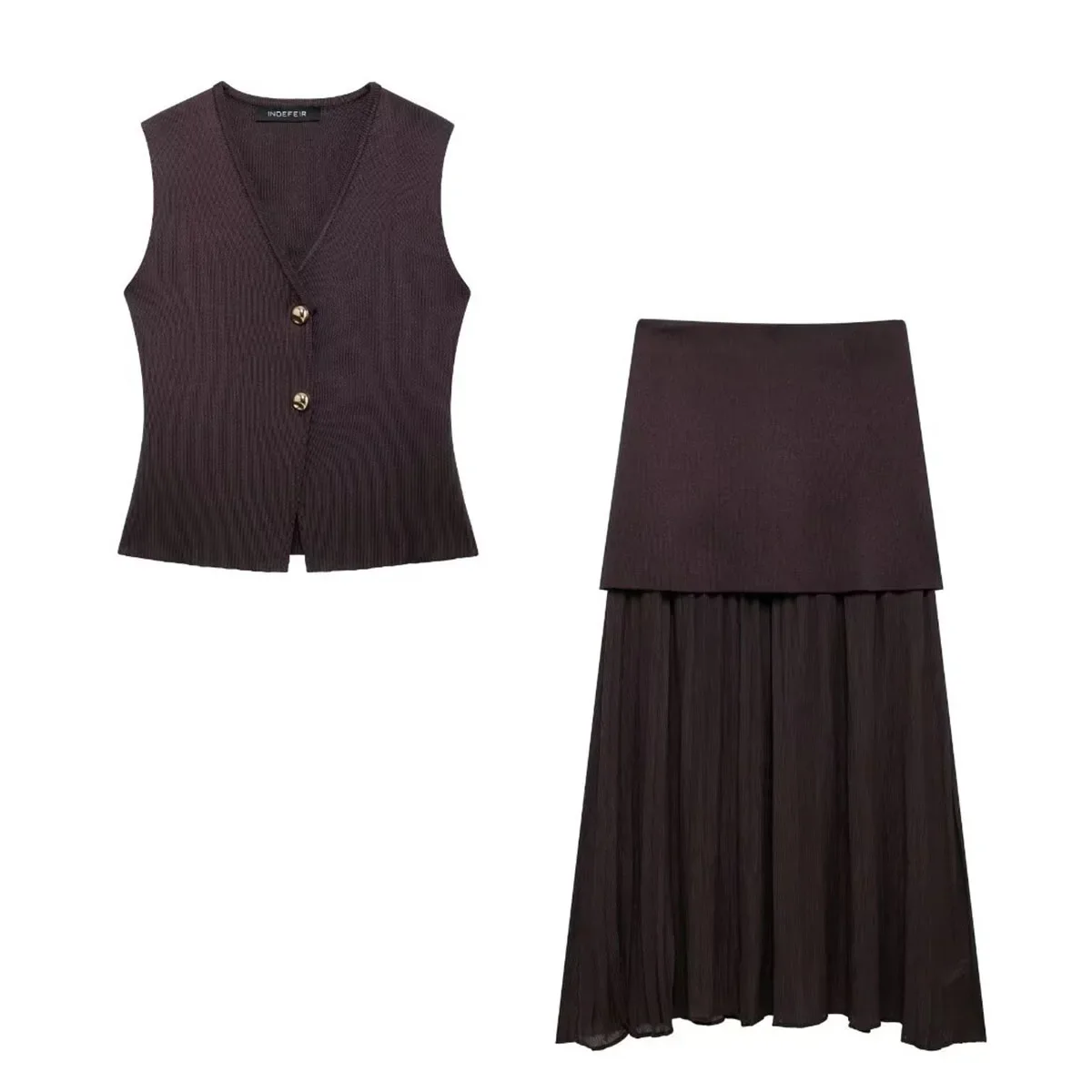 Your Business V Neck Vest Set - Image 7