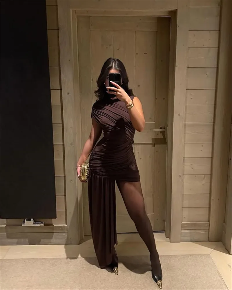 Your Needs Met Draped Mini Dress - Image 10