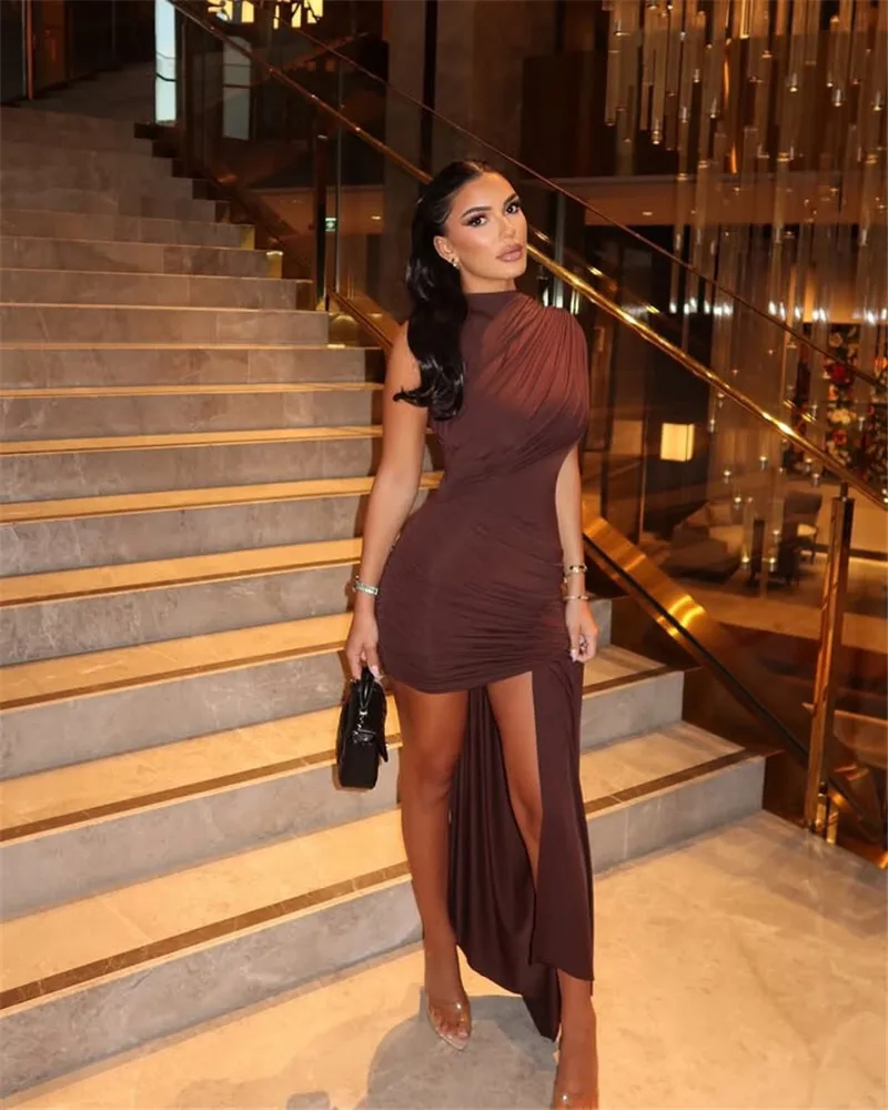 Your Needs Met Draped Mini Dress - Image 12