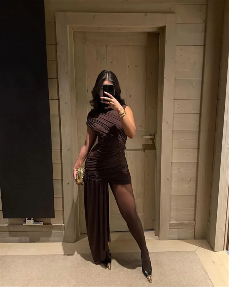 Your Needs Met Draped Mini Dress - Image 18